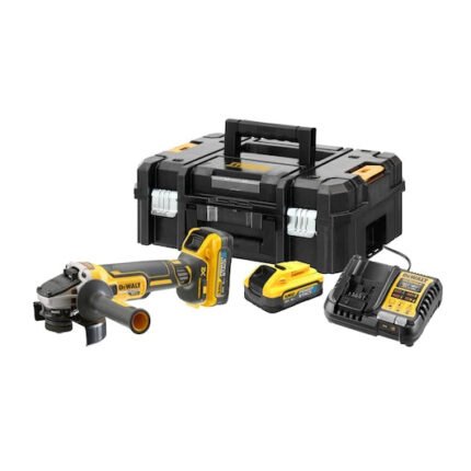 18V XR BRUSHLESS CORDLESS ANGLE GRINDER 125MM IN TSTAK (2X 5.0AH BATTERY + CHARGER)