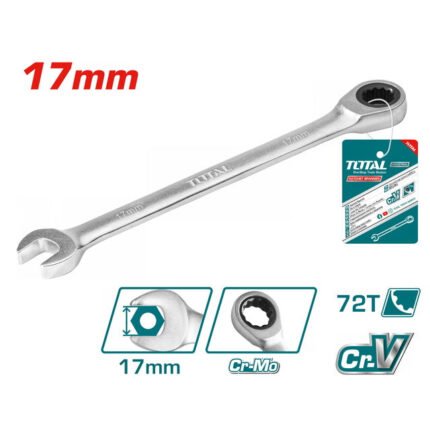 TOTAL RATCHET SPANNER 17MM (TCSPAR171)