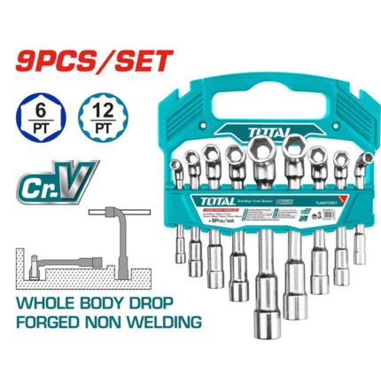TOTAL L-ANGLED SOCKET WRENCH SET 9PCS (TLASWT0901)