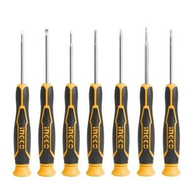 INGCO PRECISION SCREWDRIVER SET 7PCS CR-V HKSD0712