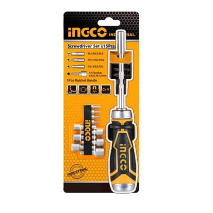15 IN 1 RATCHET SCREWDRIVER SET