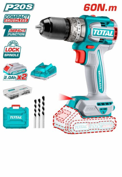 TIDLI20602 LI-ION COMPACT BRUSHLESS IMPACT DRILL