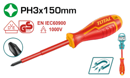 TOTAL INSULATED SCREWDRIVER – THTISPH3150