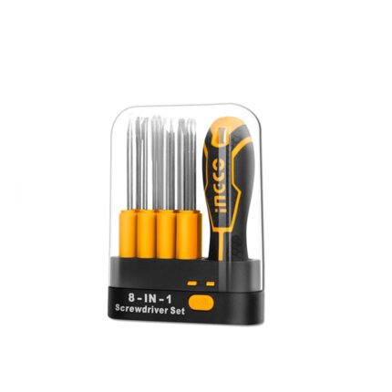 INTERCHANGEABLE SCREWDRIVER SET 9PCS