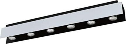 EGLO VISERBA LED-GU10 CEILING LIGHT WHITE+BLACK | EGL00317
