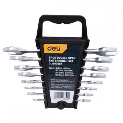 DOUBLE OPEN END WRENCH SETS 8 PCS DELI TOOLS EDL160008A