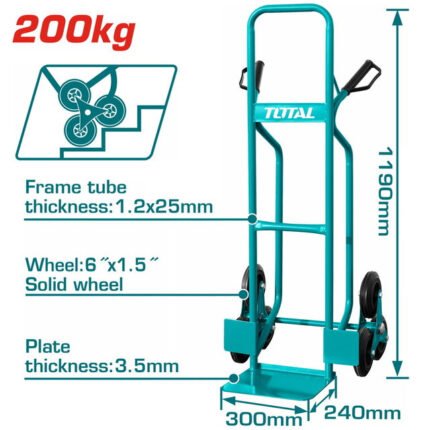 TOTAL HAND TROLLEY 200KG (THTHT20461)