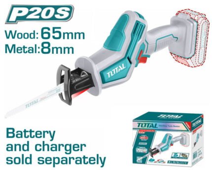 TOTAL CORDLESS RECIPROCATING SAW BAT. LI-ION 20V WITHOUT BATTERY & CHARGER (TRSLI6506)