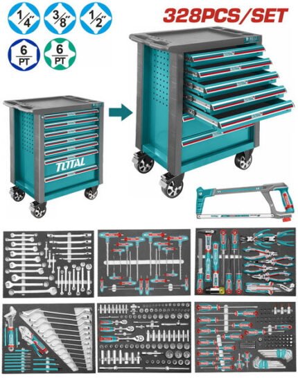 TOTAL 328 PCS TOOL CHEST SET (THPTCS73281)