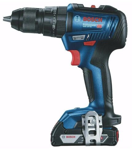 BOSCH CORDLESS DRILL DRIVER GSB18V-50 WITH 2 BATTERIES X 2.0 AH