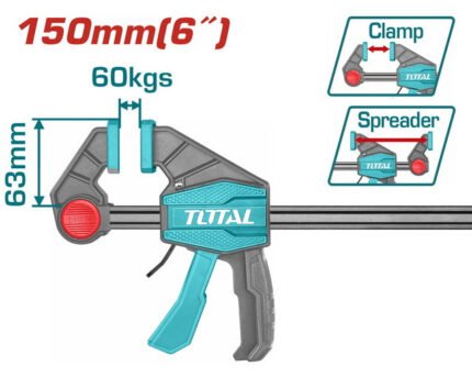 TOTAL QUICK BAR CLAMPS 6" (THT1340601)