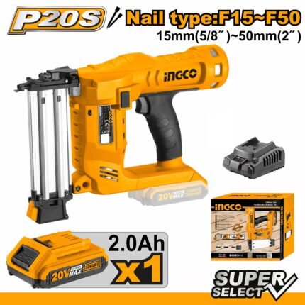 INGCO 20V P20S SUPER SELECT NAIL GUN