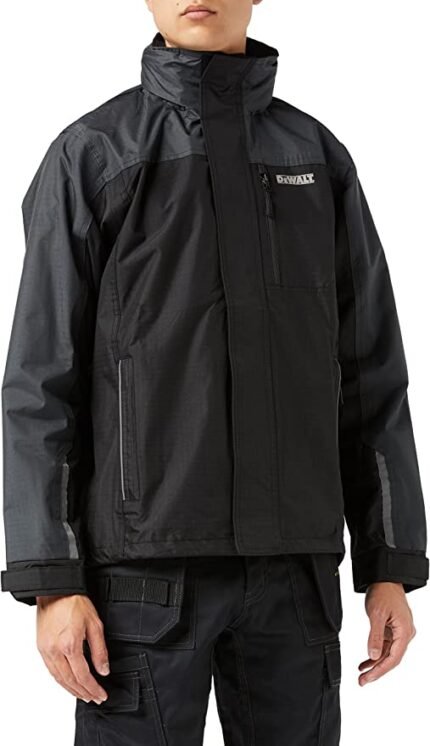 DEWALT STORM WATERPROOF JACKET - BLACK/GREY | DWC48-013