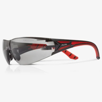RILEY STREAM RED SAFETY GLASSES – GREY LENS