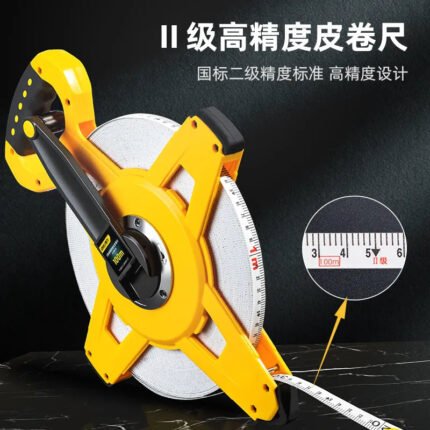 DELI FRAME LEATHER TAPE MEASURE 100M X 14.5MM | DL98100B