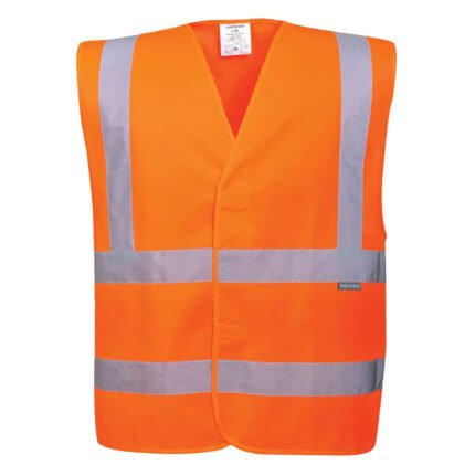 PORTWEST C470 HI-VIS BAND AND BRACE VEST | ORANGE