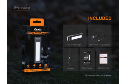 FENIX RECHARGEABLE WORK LIGHT 300 LUMENS | WT16R