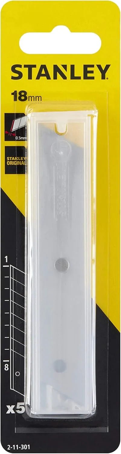 STANLEY ST 2-11-301 18MM KNIFE BLADES (5 PIECES)