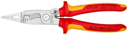 KNIPEX PLIERS FOR ELECTRICAL INSTALLATION 200MM | 13 96 200