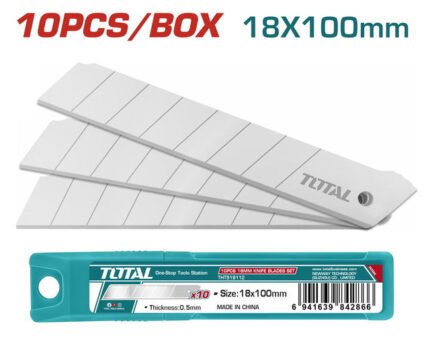 TOTAL 10 PCS 18MM KNIFE BLADES SET (THT519112)