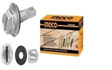 HEX SELF DRILLING SCREW WITH RUBBER WASHER ST6.3X25MM (#14X1")