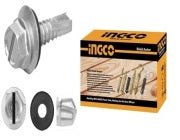 HEX SELF DRILLING SCREW WITH RUBBER WASHER ST6.3X50MM (#14X2")