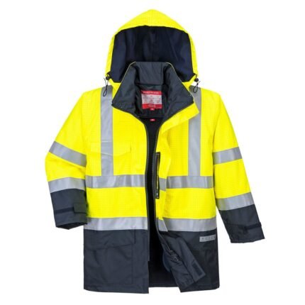 PORTWEST BIZFLAME RAIN HI-VIS MULTI-PROTECTION YELLOW/NAVY | S779