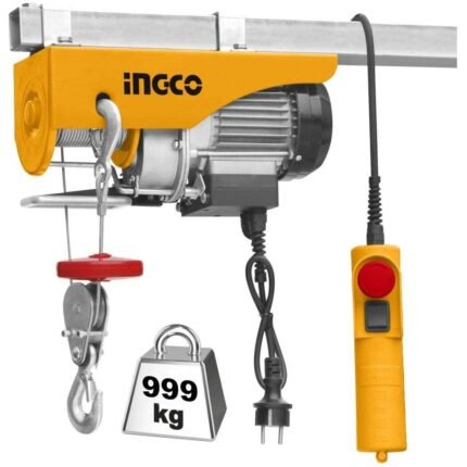 INGCO ELECTRIC HOIST 1600W EH10001 HIGH-POWER DUAL-CAPACITY LIFTING TOOL