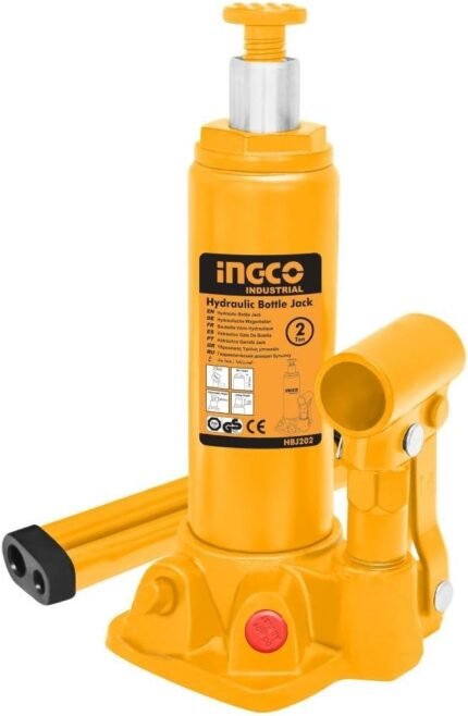 INGCO HYDRAULIC BOTTLE JACK HBJ202 - 2 TON HIGH LIFT | HEAVY DUTY JACK