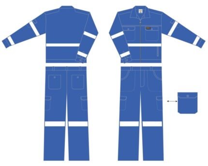 INGCO WUS03180 WORK UNIFORM COVERALL | BLUE