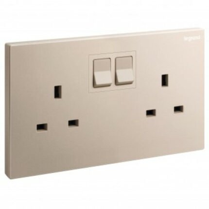 LEGRAND GALION ROSE GOLD SW SKT 2G BS 13A | LEG00001