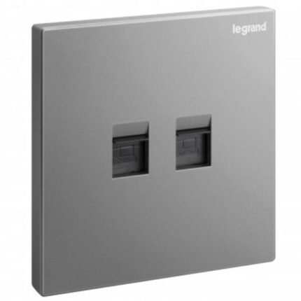 LEGRAND GALION D.SILVER SKT RJ45 CAT6 DOUBLE UTP | LEG00095