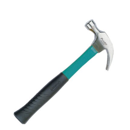 HEAVY DUTY CURVED-CLAW HAMMER W/FIBERGLASS HANDLE