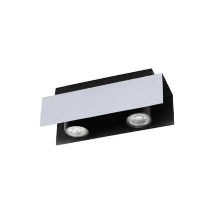 EGLO VISERBA LED-GU10 CEILING LIGHT 2 WHITE+BLACK | EGL00313