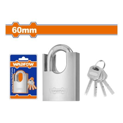 HEAVY-DUTY STEEL PADLOCK 60MM BRASS CYLINDER