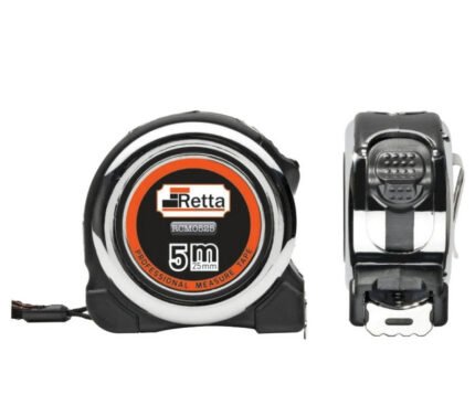 RETTA STEEL TAPE MEASURE 5M| RCM0519 | 19MM PRECISION MEASURING TOOL