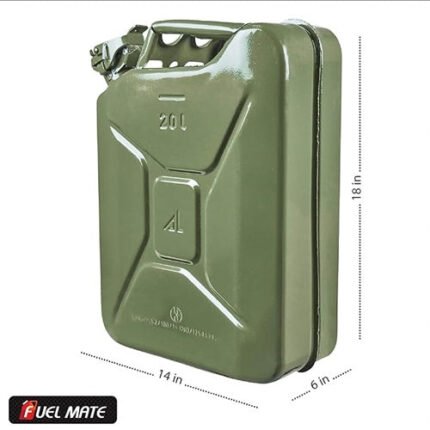 FUEL MATE METAL JERRY CAN 20 LITER GREEN | FM20G