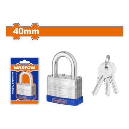 PADLOCK LAMINATED SHORT 40MM BRASS CYLINDER