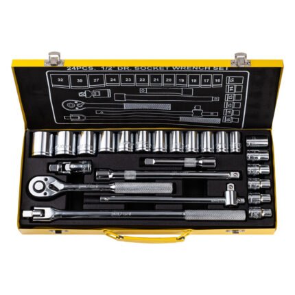 DELI SOCKET SET 24 PCS 1/2" | EDL2024T