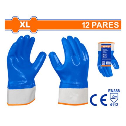 NITRILE COATED GLOVES VELVET LINER XL