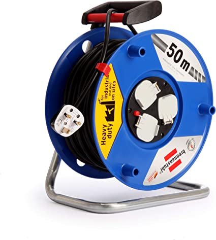 3 WAY SOCKET OUTLET CABLE REEL 50M | H05VV-F 3G1,5