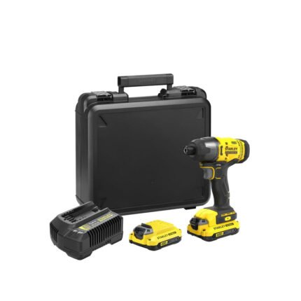 CORDLESS IMPACT DRIVER WITH 2X 1.5AH BATTERIES + KIT BOX