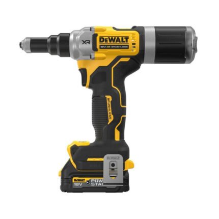 DEWALT DCF414E2T-GB 18V XR 1/4" BRUSHLESS RIVETER WITH 2X 1.7AH POWERSTACK BATTERIES