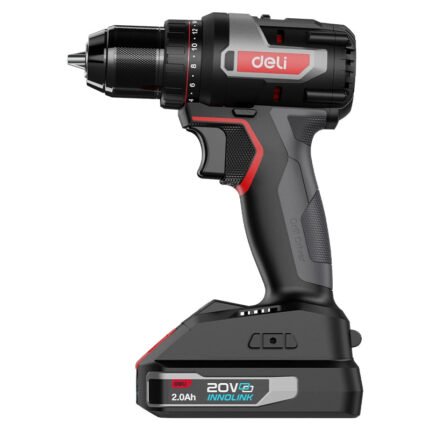 DELI EDE-DZ20-1D2 20V CORDLESS DRILL WITH 2 BATTERIES