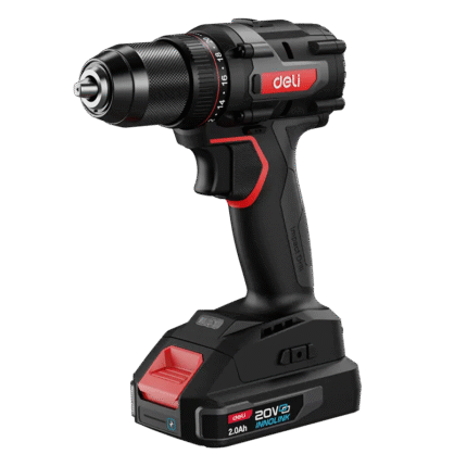 DELI EDE-DZ20-2D2 20V CORDLESS DRILL WITH 2 BATTERIES