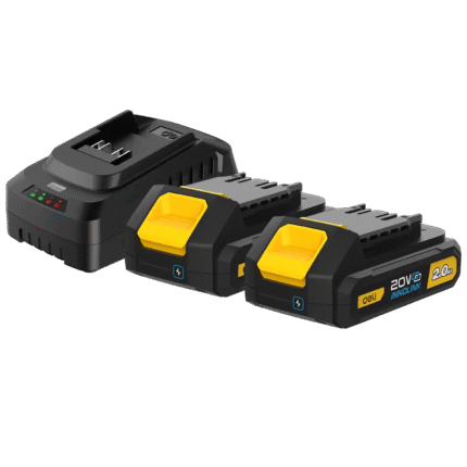 DELI EDL-CM20A2E LITHIUM-ION BATTERY AND CHARGER SET