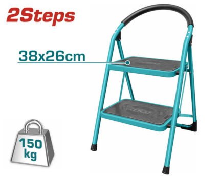 IRON LADDER WITH PLATFORM 0.52M 2 STEPS TOTAL MODEL THLAD09021