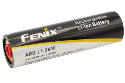 FENIX RECHARGEABLE BATTERY 3.6V 2600 MAH 18650 LI-ION