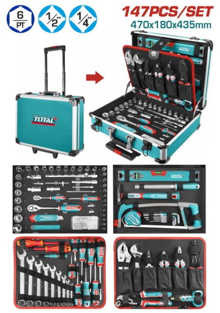TOTAL 147PCS HANDTOOLS SET (THKTHP21476)