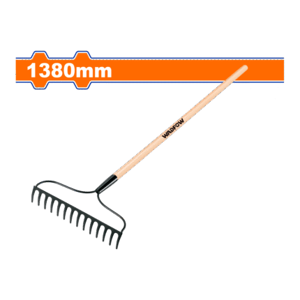 WADFOW GARDEN RAKE WITH HANDLE 16T